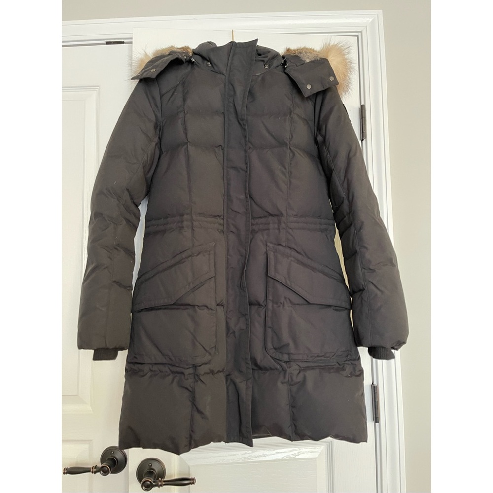Pajar Women’s Quilted Down Coat Faux Fur Trim - Picture 3 of 7